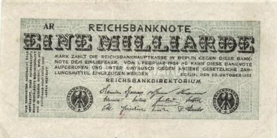 Német Birodalom / Weimari Köztársaság 1923. 50.000.000M (3x) + 1.000.000.000M + 100.000.000.000M T:I...