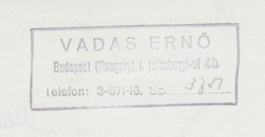 1938 Vadas Ernő (1899-1962): Tüzérek emlékműve, vintage alkotás / 
1938 Monument of the artillery. V...