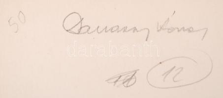 1942 Danassy Károly (1904-1996): Vízpart, vintage alkotás. Aláírt /
1942 Shore. Signed. Vintage phot...