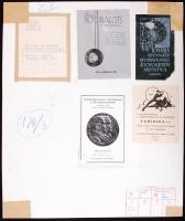 cca 1941 Dr. Csörgeő Tibor (1869-1968): Várakozás, vintage alkotás, Több kiállítási emlékjeggyel /
...