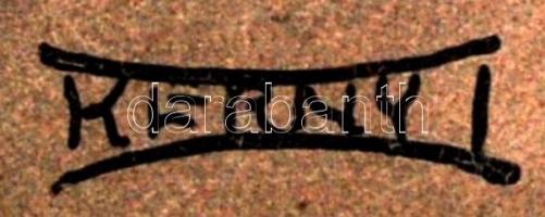 1922 Kerny István: (1897-1963): Magasugró, vintage alkotás. Pecséttel jelzett. Kartonon, hibával. / ...