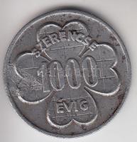 DN "Szerencse 1000 évig" fém zseton T:2-