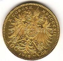 Ausztria 1912. 10K arany 3,387g T:1/2