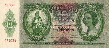 1936. 10P "*"-os "Szálasi" T:II Csak egyszer hajtva!