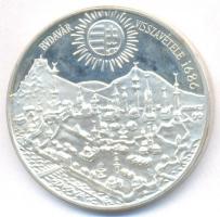 1986. 500Ft Ag "Budavár visszavétele 1686" T:PP