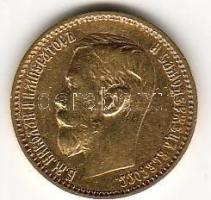 Oroszország 1898. 5R "Miklós" arany 4,3g T:2/3+