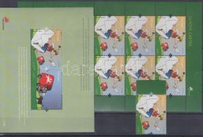 Europa CEPT: A Levél ívszéli bélyeg + kisív + blokk, Europa CEPT: The Letter margin stamp + mini-sheet + block
