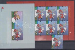Europa CEPT: A Levél bélyeg + kisív + blokk, Europa CEPT: The Letter stamp + mini-sheet + block