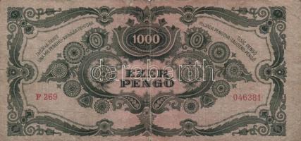 15db vegyes pengő bankjegy T:II-III-