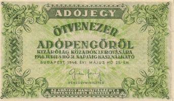 5db vegyes adópengő T:vegyes