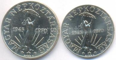 1970. 50Ft Ag + 100Ft "Felszabadulás" pár T:BU