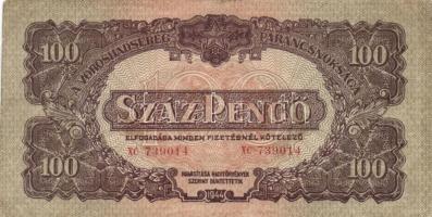 7db vegyes "Vörös Hadsereg Parancsnoksága" pengő bankjegy T:III,III-