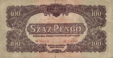 7db vegyes "Vörös Hadsereg Parancsnoksága" pengő bankjegy T:III,III-