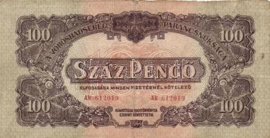 7db vegyes "Vörös Hadsereg Parancsnoksága" pengő bankjegy T:III,III-