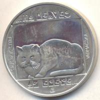 1985. 200Ft Ag "Természetvédelem-vadmacska" T:BU