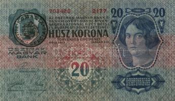 15db vegyes korona bankjegy T:III-IV