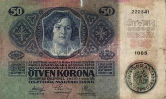 15db vegyes korona bankjegy T:III-IV