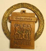 1949. "MEFESZ-ökölvívás" bronz T:2
