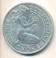 1984. 500Ft Ag "Nők évtizede" T:BU Eredeti tokban, tanúsítvánnyal!