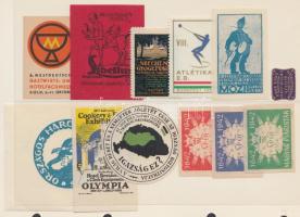 21 db klf magyar és külföldi levélzáró