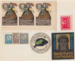 21 db klf magyar és külföldi levélzáró