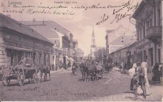 Losonc Kossuth utca, Zubor István és Schiffer Ármin üzletei / street, shops