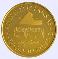 2011. 50.000Ft Au "Liszt Ferenc születésének 200. évfordulója" PIEFORT (13.964g/0.986) T:P...