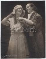 cca 1930 Angelo (1894-1974): Színházi jelenet. Vintage fotó, aláírva, 21x16 cm