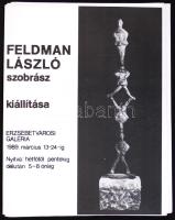 1989 Kotnyek Antal (1921-1990) fotóriporter: Feldman László (1907-1994) szobrászművész alkotásai 16db felvételen, + hozzáadva egy kiállítási katalógus. 18x24 cm