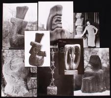 1989 Kotnyek Antal (1921-1990) fotóriporter: Feldman László (1907-1994) szobrászművész alkotásai 16d...