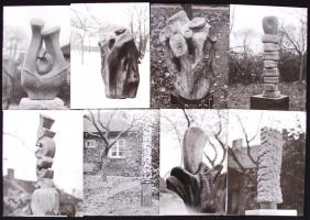 1989 Kotnyek Antal (1921-1990) fotóriporter: Feldman László (1907-1994) szobrászművész alkotásai 16d...