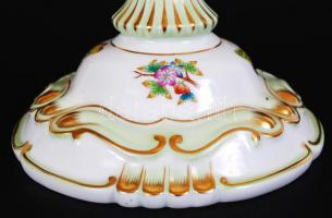 Herendi Viktória mintás ötágú gyertyatartó pár, kézzel festett, jelzett, hibátlan, ritka, m:47 cm, s...