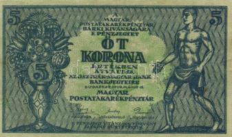 1919. 5K "Osztrák-Magyar Bank..." T:II-,III
