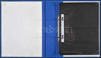 Gyűrűs bankjegy/(bélyeg)berakó 33db kétosztású berakólappal újszerű állapotban