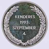 1993. "Vitéz Nagybányai Horthy Miklós és Neje Temetése III." Ag emlékérem (32,41g/0.925/40...