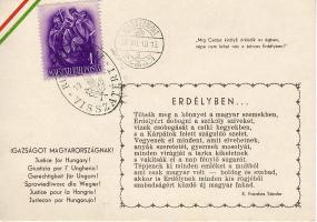 Irredenta verses lap "Rimaszombat viszzatért" alkalmi bélyegzéssel