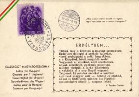 Irredenta verses lap "Dunaszerdahely viszzatért" alkalmi bélyegzéssel