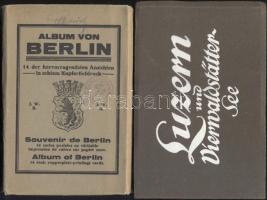 2 db régi leporello füzet: Luzern és Berlin / Luzern and Berlin leporello booklet