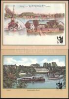 Schwerin, 10 db régi képeslap MODERN FACSIMILE MÁSOLATA / FACSIMILE REPRINT POSTCARDS