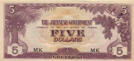 Fülöp-szigetek / Malajzia - Japán katonai megszállás 1942-1944. 11db vegyes bankjegy T:I-II
Philippi...