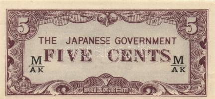 Fülöp-szigetek / Malajzia - Japán katonai megszállás 1942-1944. 11db vegyes bankjegy T:I-II
Philippi...