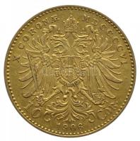 Ausztria 1906. 10K Au "Ferenc József" (3.38g/0.900) T:2
Austria 1906. 10 Corona Au "F...
