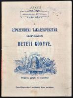 ~1919. "Répczevidéki Takarékpénztár Csepregben" Betéti Könyv