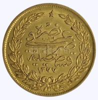 Törökország/Oszmán Birodalom 1868. 100K (1277/7) Au "Abdul Aziz" (7.2g/0.912) T:2
Turkey/O...