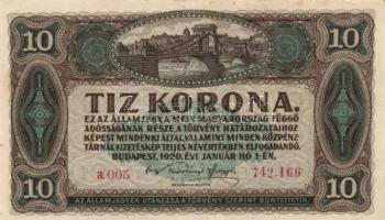 1913-1920. 11klf korona bankjegy T:vegyes