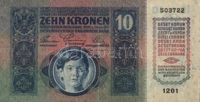 1913-1920. 11klf korona bankjegy T:vegyes