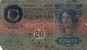 1913-1920. 11klf korona bankjegy T:vegyes