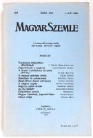 1938 Magyar szemle. Teljes évfolyam. Szer.:Szegfű Gyula. Minden számban külpolitikai szemle a világh...