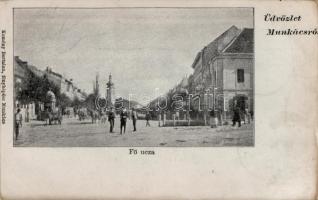 1899 Munkács, main street