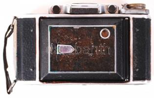 Moszkva-2 harmonikás fényképezőgép, Moment-1 zárszerkezettel, Industar-23 f4,5/110mm objektívvel, 6x...